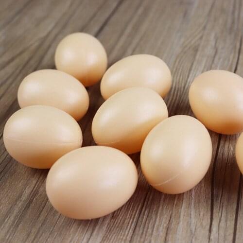 1/3/5pcs Hen Poultry Simulation Artificial Faux Fake Plastic Eggs for Chicken Duck Geese Hatch Incubation Breeding