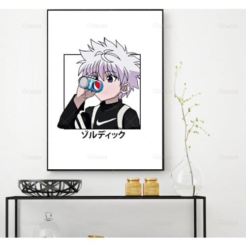 Canvas Painting Frame Anime Poster Killua Hunter x Hunter Home Decor Wall Art Prints Modular Unique Pictures Living Room Bedroom