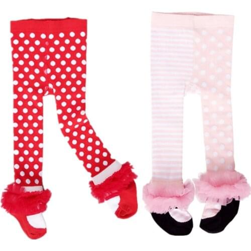 Baby Girl Tights Princess Lace Newborn Baby Stocking Pantyhose Knitted Infant Baby Girls Stockings Kids Children Tights Collant
