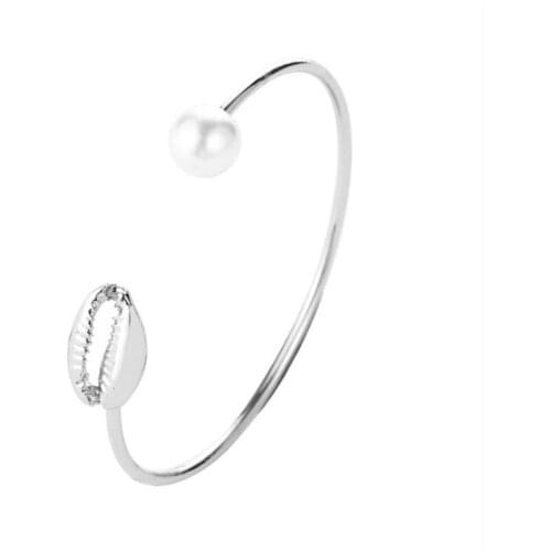 Creative Pearly Shells Opening Bracelet Jewelry With Female Fashion Charm Party Jewelry Gifts