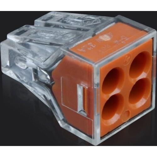 Buy 2 get 1 Free 20PCS PCT-104 wire wiring connector 4 pin conductor terminal cable block 0.75-2.5