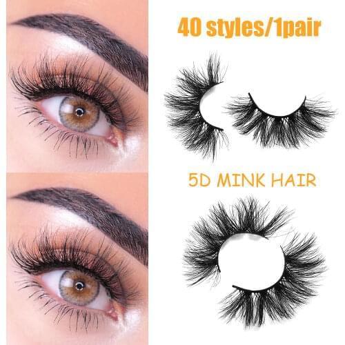 Mastudo Mink Lashes 25mm 3D Mink Eyelashes Fluffy Messy Lashes Handmade Reusable Natural Eyelashes Popular False Lashes Makeup