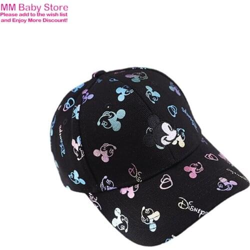 3-10Year Fashion Mickey Cartoon Kids Hat Boys Girls Baseball Caps Cute Net Baseball Hat Cartoon Hat Sun Shading Hip Hop Hat