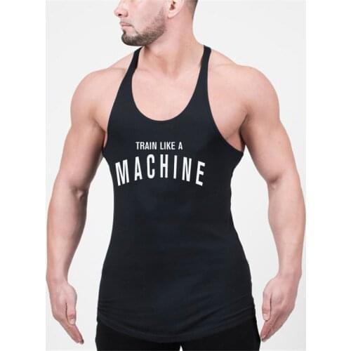 New Mens stringer tank top fitness clothing canotta bodybuilding shirt muscle tank singlet cotton gyms workout Sleeveless shirt