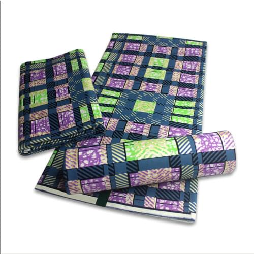 2020 Wholesale African Fashion Golden Wax Fabrics Nigerian Gold Ankara Printed Wax Sewn Materials 6Yards/Pcs H201020