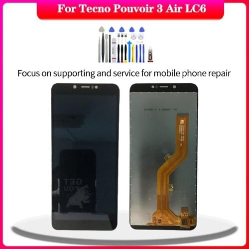 Original Display For Tecno Pouvoir 3 Air LC6 lcd Touch Screen Digitizer Assembly For Pouvoir 3 Air LC6 lcd Replacement