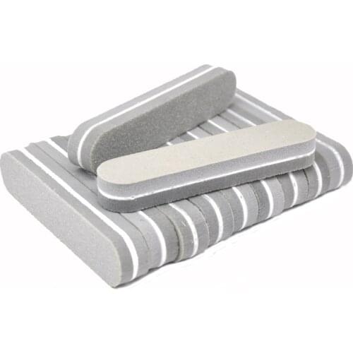 10pcs Nails Accessoires Professional Nail Art Tools Sanding Files Buffer Gray Small Sponge Manicure Sets disposable Nail File