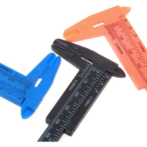 80mm Plastic Vernier Ruler Sliding Caliper for Crafts Jewelry Measure Tool