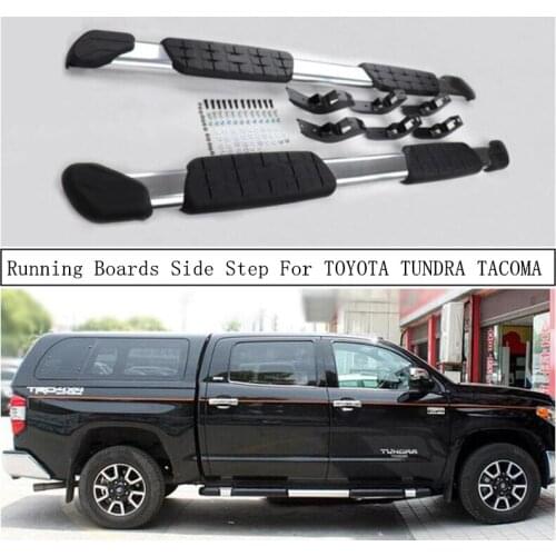 Running Boards Side Step Bar Pedals For TOYOTA TUNDRA TACOMA 2007-2021 High Quality Nerf Bars Auto Accessories