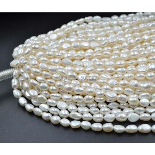 Wholesale 10 strands 7-8*9-10mm Baroque Pearl Freshwater pearl jewelry