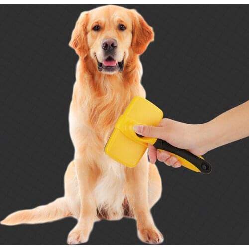 Pet Self Cleaning Grooming Brush Quick Clean Hair Deshedding Removal Comb for Dog Cats