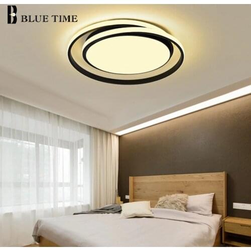 Led Chandelier Indoor Lighting Black&White&Gold Modern Chandelier Lighting for Living Room Bedroom Kitchen Dining Room Luminaire