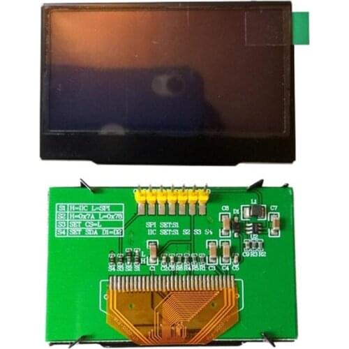 2.42 inch 7P SPI white/blue/yellow OLED Module SSD1309 Driver IC Compatible for SSD1306 128*64 IIC Interface 51 STM32 test code