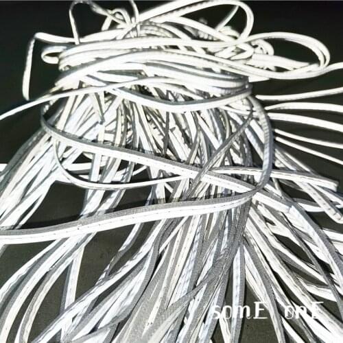 Reflective Belt Accessories Shiny Silver DIY Crafts Supplies Bags Hats Stage Props Clothes Dress Belt Creative Designer Fabric