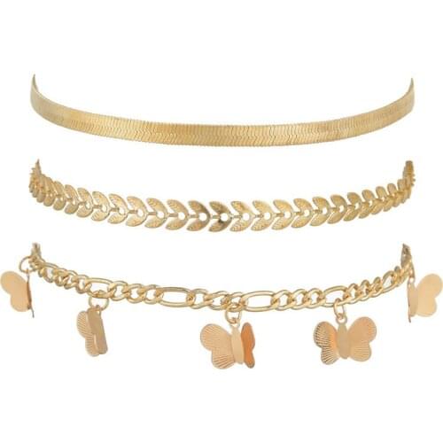 New Multi Butterfly Ankle Bracelet for Women Feet Bracelets 2020 Boho Handmade Foot Jewelry Girl Chain Anklets