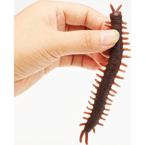 3pcs 12cm Fashion Halloween Haunted House Funny Spoof Toy Simulation Centipede For Party Fun Resin games children kids gadgets