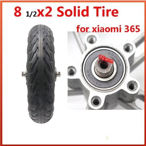 8 1 / 2x2 for Xiaomi electric scooter tire m365 tire solid hole shock absorber non pneumatic 8.5 Inch durable wheel
