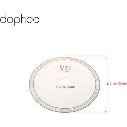 Dophee 200mm 8 Inch Dremel Accessories Ultra-thin Diamond Saw Blades Turquoise Cutting Disc Grinding Wheel for Rotary Tools 1pc