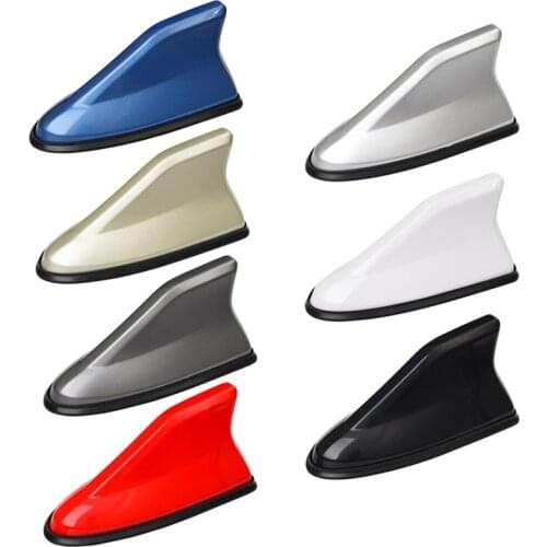 Car Universal Roof Radio Shark Fin Antenna Auto Waterproof FM/AM Signal Receiver Aerials Car-Styling Exterior Decoration Parts