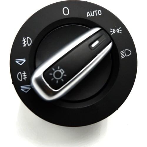 Free shipping 100% Brand ! Chrome Headlight Switch Contorl w/ Auto For AUDI A6 S6 C6 RS6 Allroad Q7 4FD941531A , 4F1941531E
