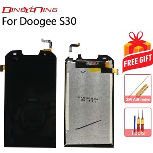 BingYeNing New Original For Doogee S30 Touch Screen+LCD Display Assembly Replacement