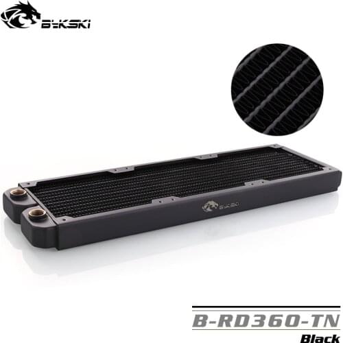 Bykski 360mm Water-Cooled Copper Radiator PC Discharge Liquid Radiator for 12cm Fan, Approximately 30mm B-RD360-TN heatsink