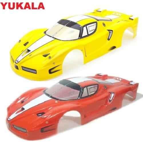 YUKALA rc parts PVC painted shell body 1/10 for 1:10 rc car 190mm No:002 yellow/red/green