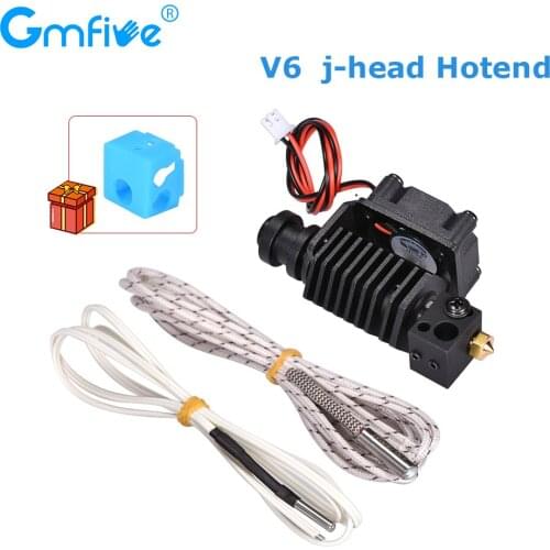 GmFive V6 j-head Hotend Wade Extruder 12V 24V Heater HT-NTC100K PT100 Thermistor 1.75mm Filament for 3D Printer Parts Upgrade