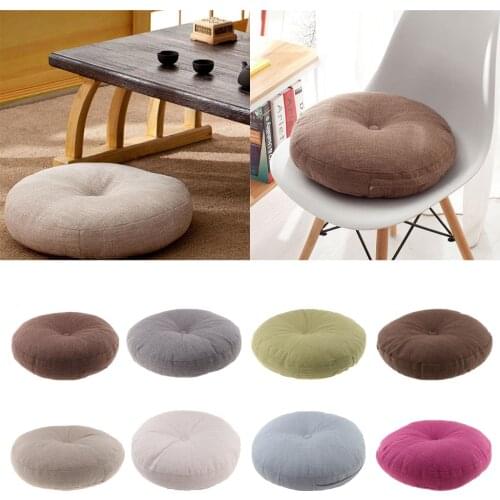 Japanese Futon Style Round Cushion Sofa Tatami Seat Pad for Tea Ceremony