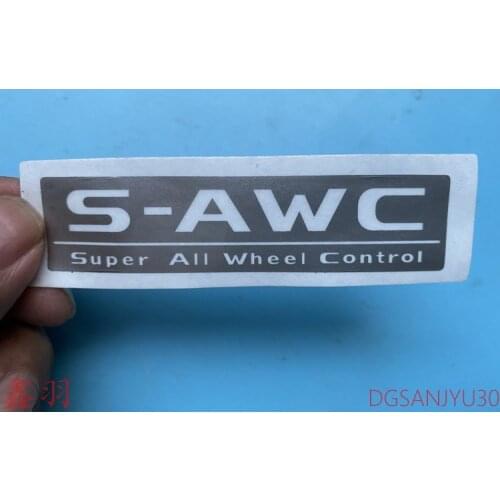 Mitsubishi DECAL,S-AWC super all-wheel control SAWC PVC GRAY(M) 7415A396
