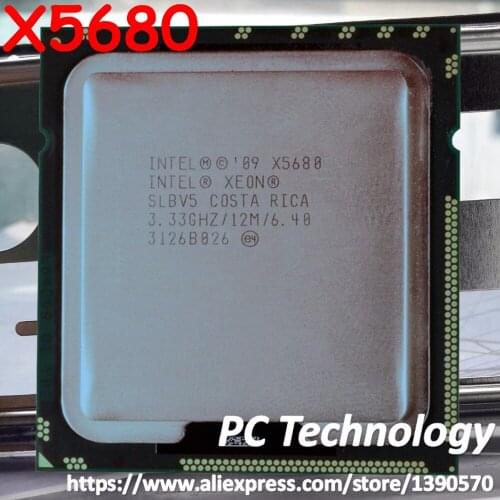Original Intel Xeon X5680 Processor 3.33GHZ 6-Core 12M Cache LGA1366 CPU 130W free shipping