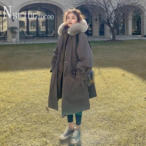 Autumn Winter Fashion Parkas Coats Long parka Casual outerwear