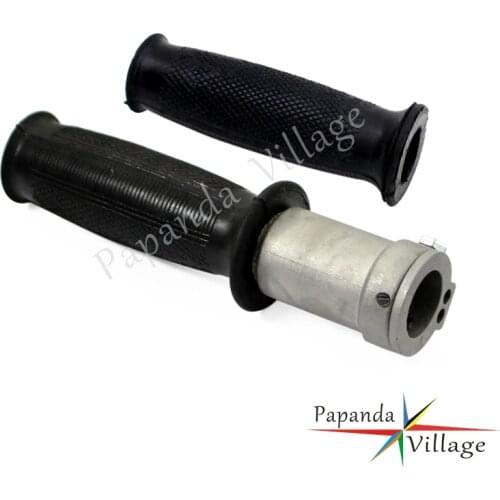 Papanda Motorcycle Black Retro Handle Grips Motorbike Throttle Grip for BMW K750 M72 R12 R71