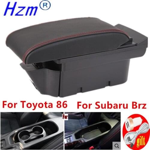 For Subaru Brz Armrest 2012-2020 For Toyota 86 Gt86 Car Armrest Box For Scion Fr-S Frs Box storage box Auto parts Easy install
