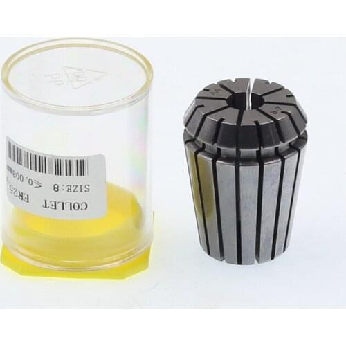 Precision 0.008mm, CNC collet, collet clamping tool holder, collet flexible, high precision collet, ER25-8MM