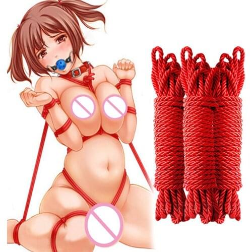 Bound tied 10 meters Cotton Rope Fetish Sex Restraint Slave Bondage Sex Tied Rope Sex Products For Couples Adult Game Role Play