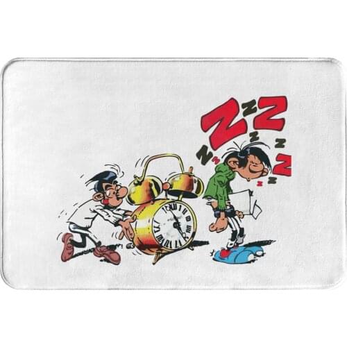 Gaston Lagaffe Comics Anti-Slip Doormat Kitchen Mat Wake Up Hallway Carpet Welcome Rug Home Decor
