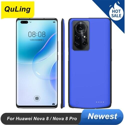QuLing 6800 Mah For Huawei Nova 8 Battery Case Nova 8 Pro Power Bank Smart For Huawei Nova 8 Pro Battery Charger Case