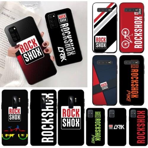 Rockshox Bicycle MTB pattern Phone Case for Samsung S20 plus Ultra S6 S7 edge S8 S9 plus S10 5G lite 2020