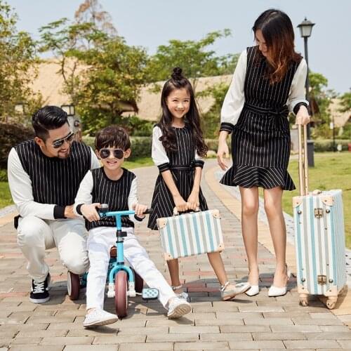 Family Matching Clothes Autumn Winter Mommy and Me Clothes Christmas Mother Daughter Dresses Winter Matching Outfits