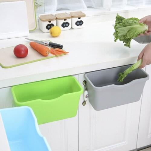 Hanging Trash Can Portable Large Capacity Waste Bin For Kitchen Bedroom Multifunction Durable Waste Storage Box Kitchen Supplies