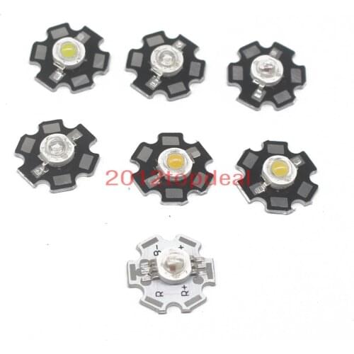10pcs 50pcs 1W 3W High Power LED light , Red, Green, Blue, Yellow, RGB,white(neutral White), Warm White, Cool White