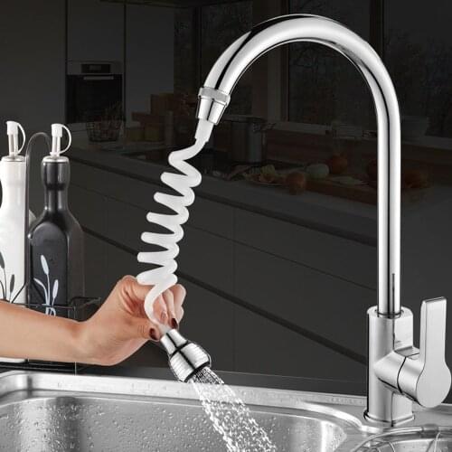 Long Hose Faucet Extender Nozzle Flexible Water Saving Tap Adapter Sink Spray Bubbler Sprinkler Bath Shower
