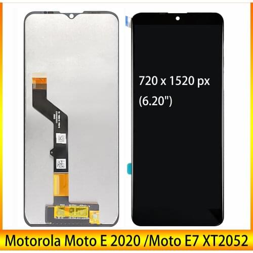 High Quality ORIGINAL Lcd 6.2" For Motorola Moto E 2020 / MOTO E7 XT2052-1 2 3 5 6 LCD Display Screen Touch Sensor Digitizer