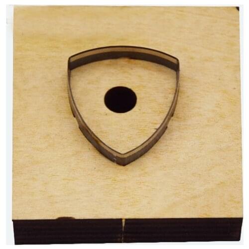 Japan Steel Blade Wooden Die Cutter Shield Leathercraft Decor Knife Mold DIY Leather Template Hand Punch Tool