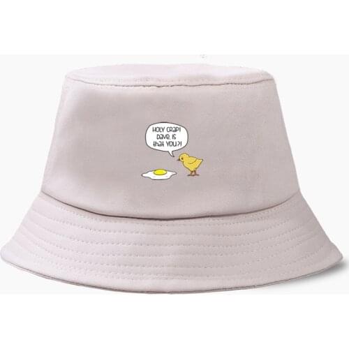 Funny Cute Chick Letter Holy Crap Dave Is That You Fishing Cap Foldable Panama Outsdoor Sunscreen Fold Sun Beach Fisherman Hat