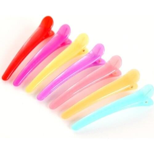 5pcs/Lot Candy Color Long Shark Mouth Hairpins Tight Teeth Bobby Pin DIY Hairdress Clips For Women