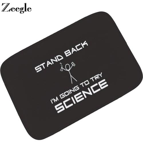 Zeegle Door Mat Funny Decor Floor Mat Carpet For Living Room Bathroom Non-slip Rug Entrance Doormat Kitchen Carpet