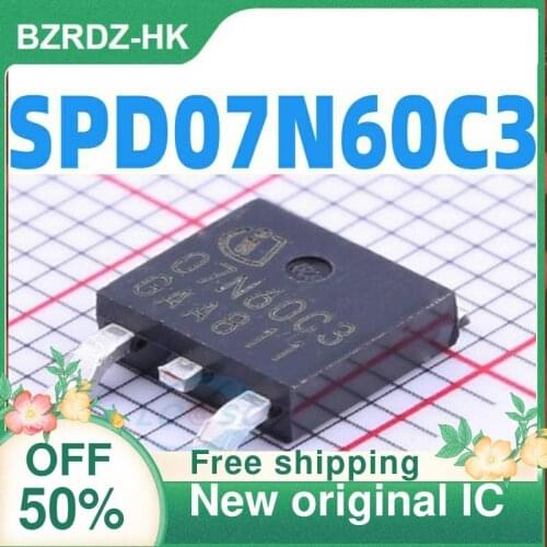 2-10PCS/lot SPD07N60C3 07N60C3 TO-252 600V 7.3A New original IC