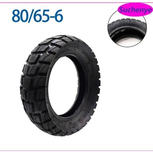10 inch Pneumatic Tyre 80/65-6 for Electric Scooter E-Bike 10x3.0-6 Thicken Widen Hard Wear-Resistant Road Tire Outer Tire